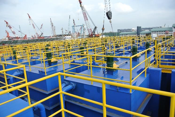 Mud tank arrangements at OCS Singapore