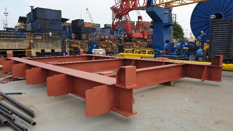 Reel Hub Drive foundation fabrication