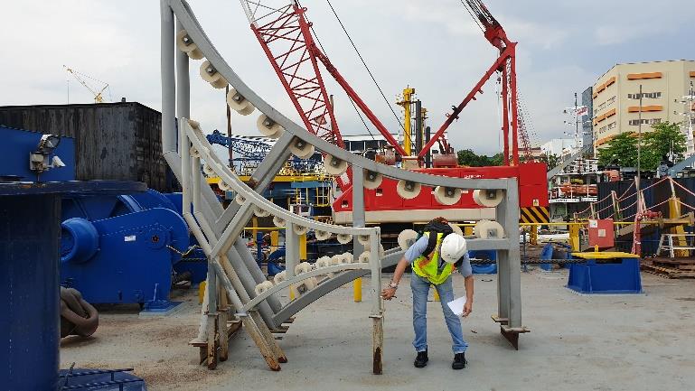 Existing cable-roller inspection on Nostag 10