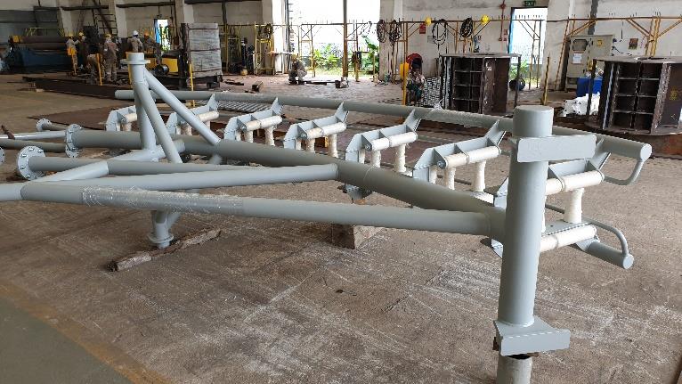 Hanging quadrant fabrication and inspection before delivery