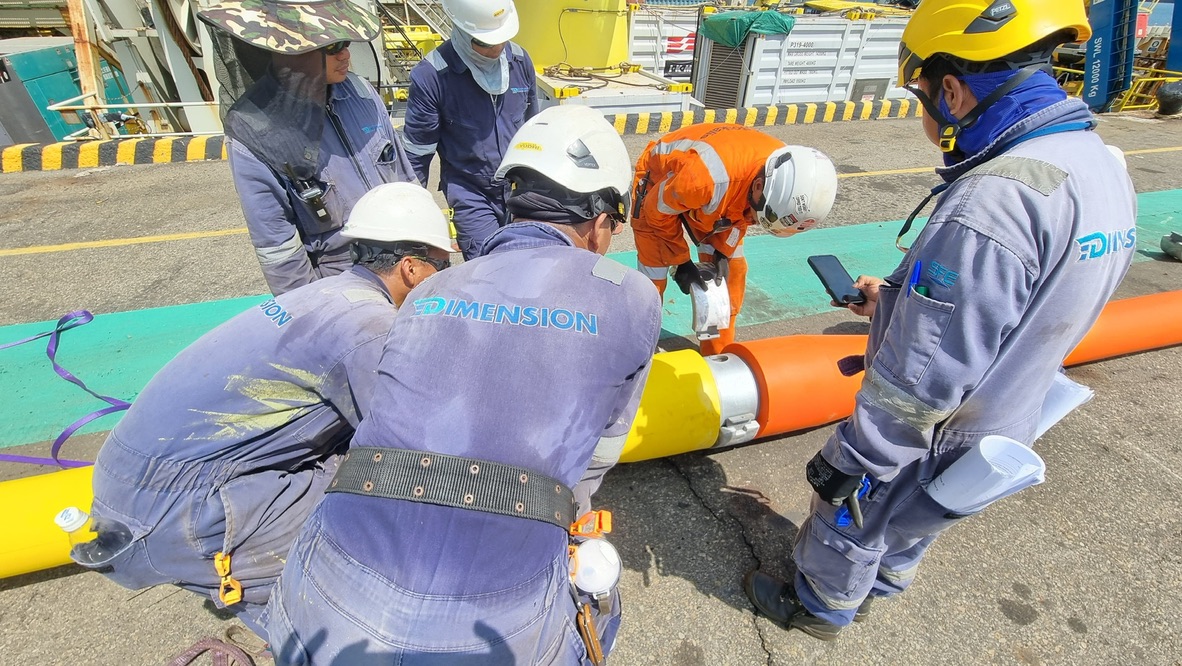 Dimension crew inspecting CPS interface module