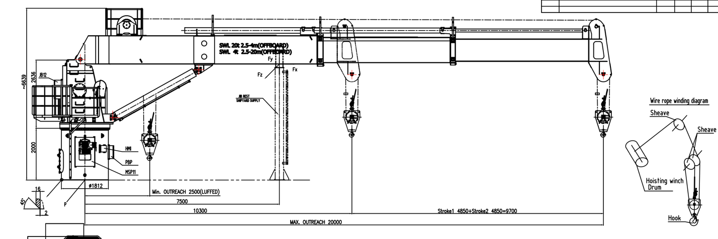 20 MT Telescopic Boom Crane GA — SFE Adventurer (Shinfox Far East)