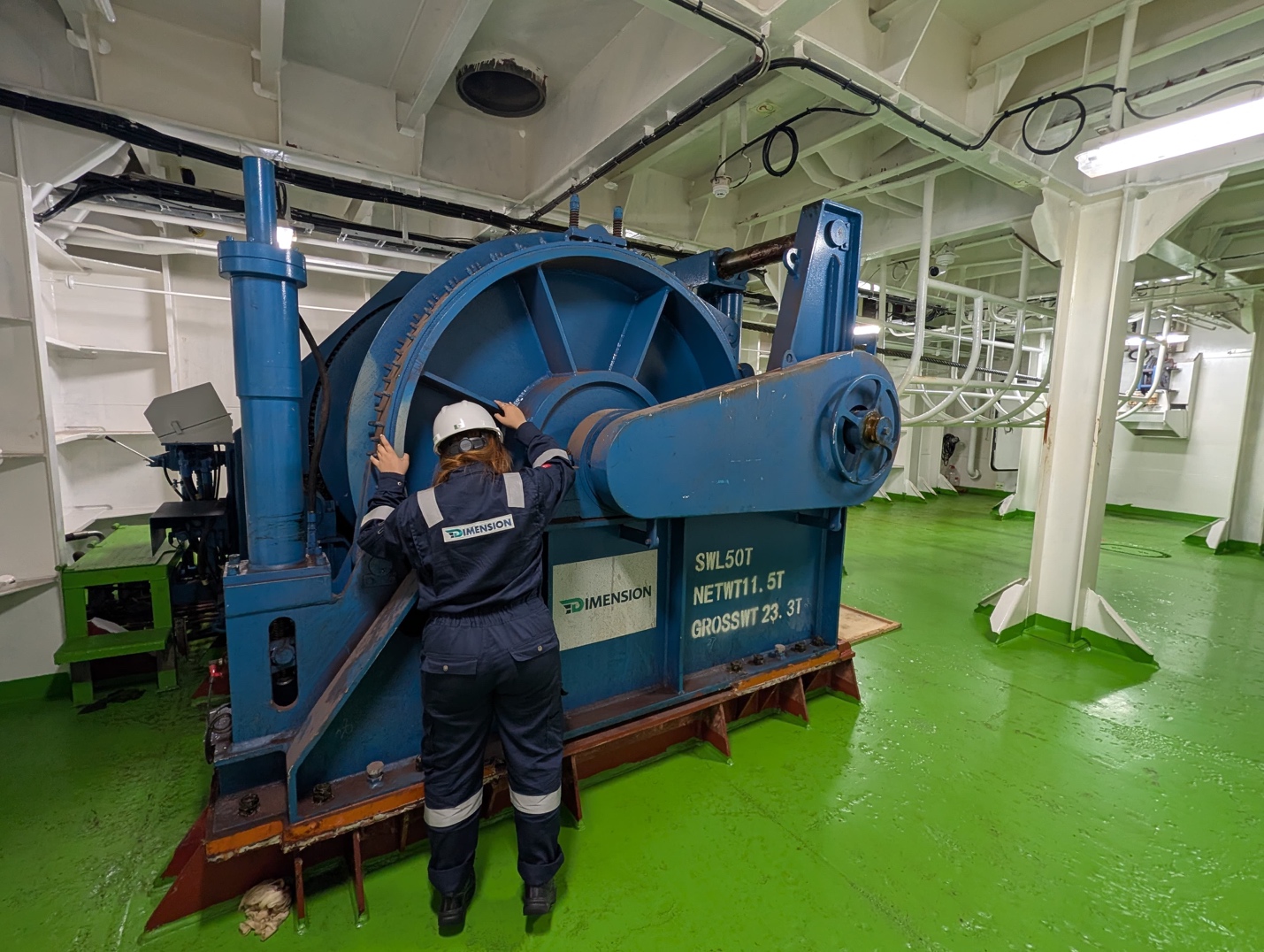 50 MT Hydraulic Constant Tension Mooring Winch — installed on SFE Adventurer