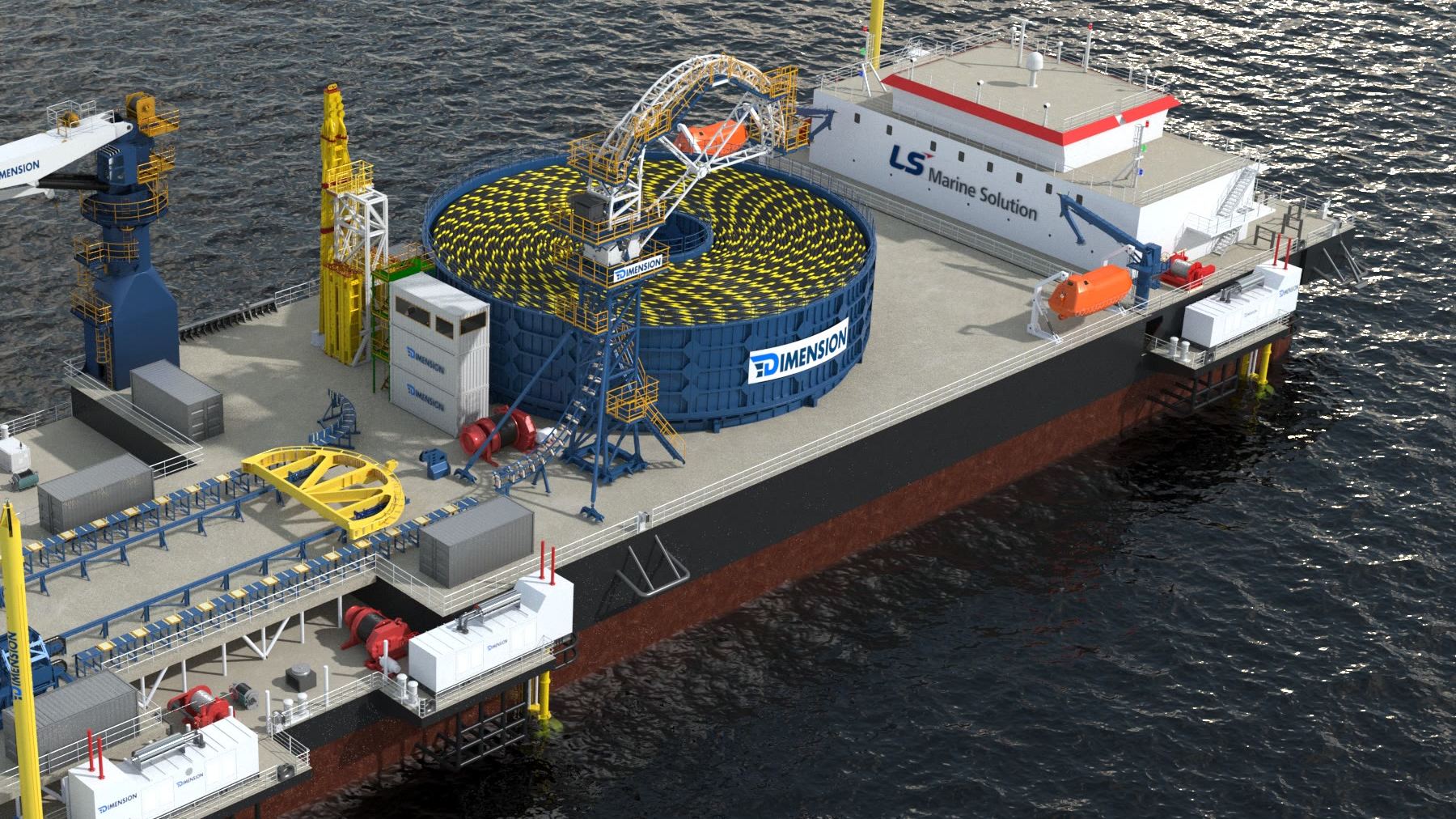 GL2030 — Korea's first subsea cable-laying vessel, with Dimension 7,000 MT carousel